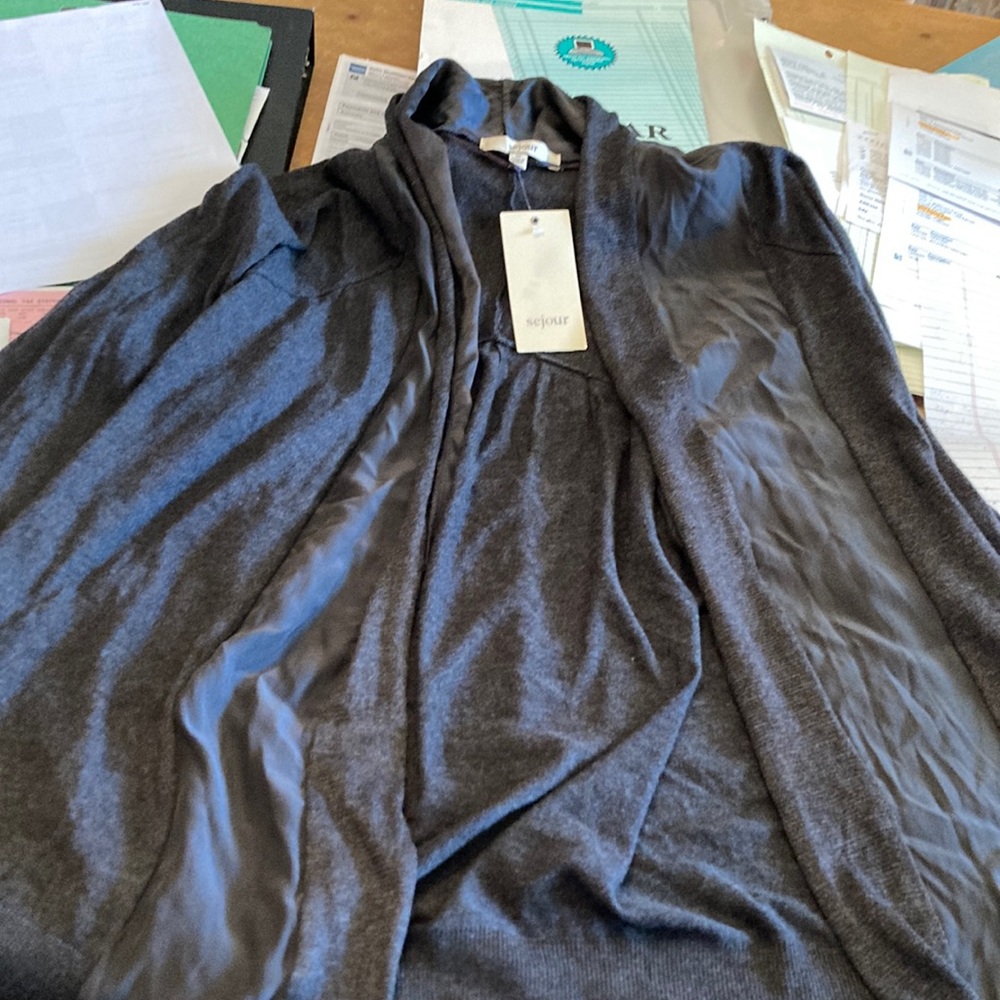 Silk trimmed cardigan